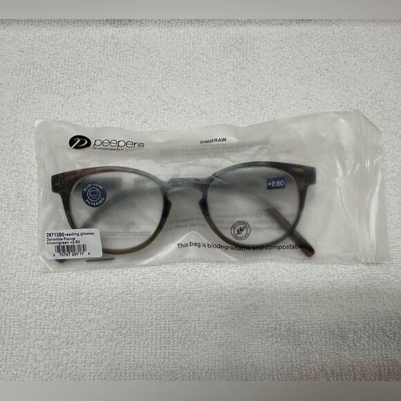 Anthropologie Reading Glasses Peepers 2.50 Blue Light Blocking Dynamite • NEW • - Picture 10 of 14